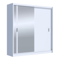 Kleiderschrank mit Spiegel SABRINA 203x215 cm Weiß