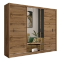 Kleiderschrank mit Spiegel SABRINA 250x215 cm Wotan-Eiche
