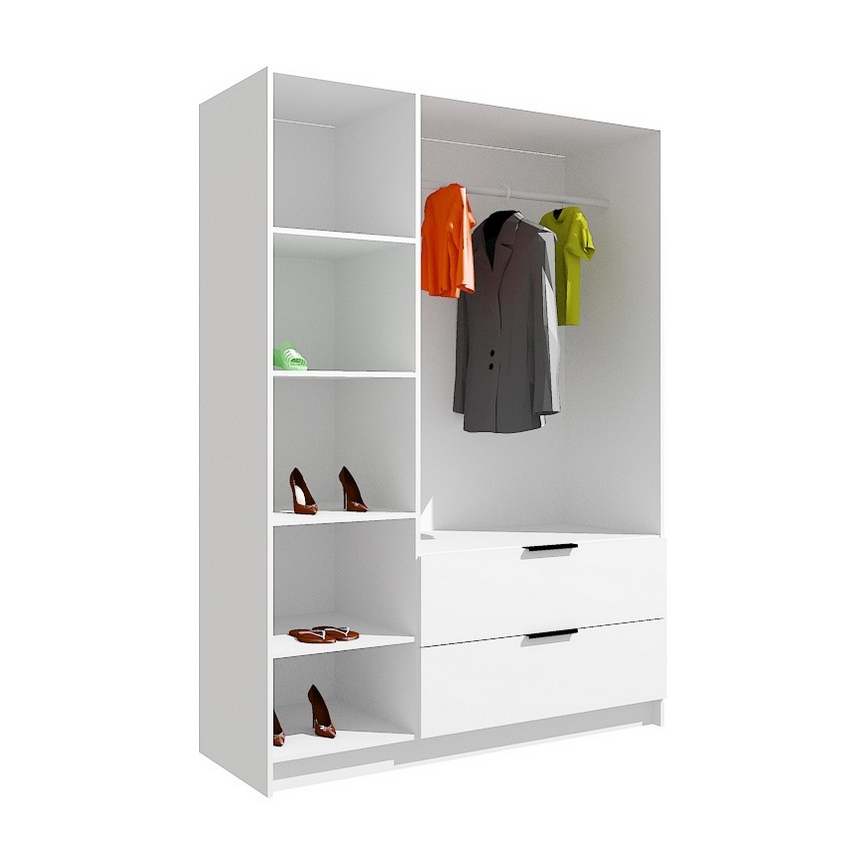 Kleiderschrank mit Spiegel VISTA 150x215 cm Artisan-Eiche/Graphit