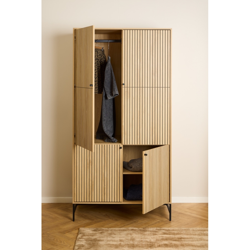 Kleiderschrank OLIVIA 99x200 cm, Eiche