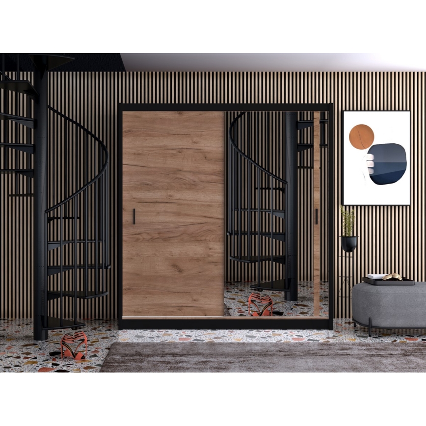 Kleiderschrank SABRINA 180x215 cm Eiche Craft