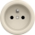 Kliklap - Retro-Haussteckdose, rahmenlos, 230 V, Beige