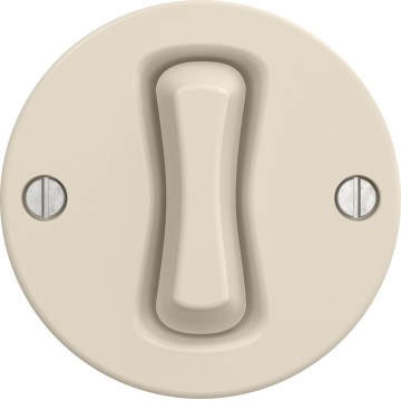 Kliklap - Retro-Treppenlichtschalter ohne Rahmen Nr. 6, beige