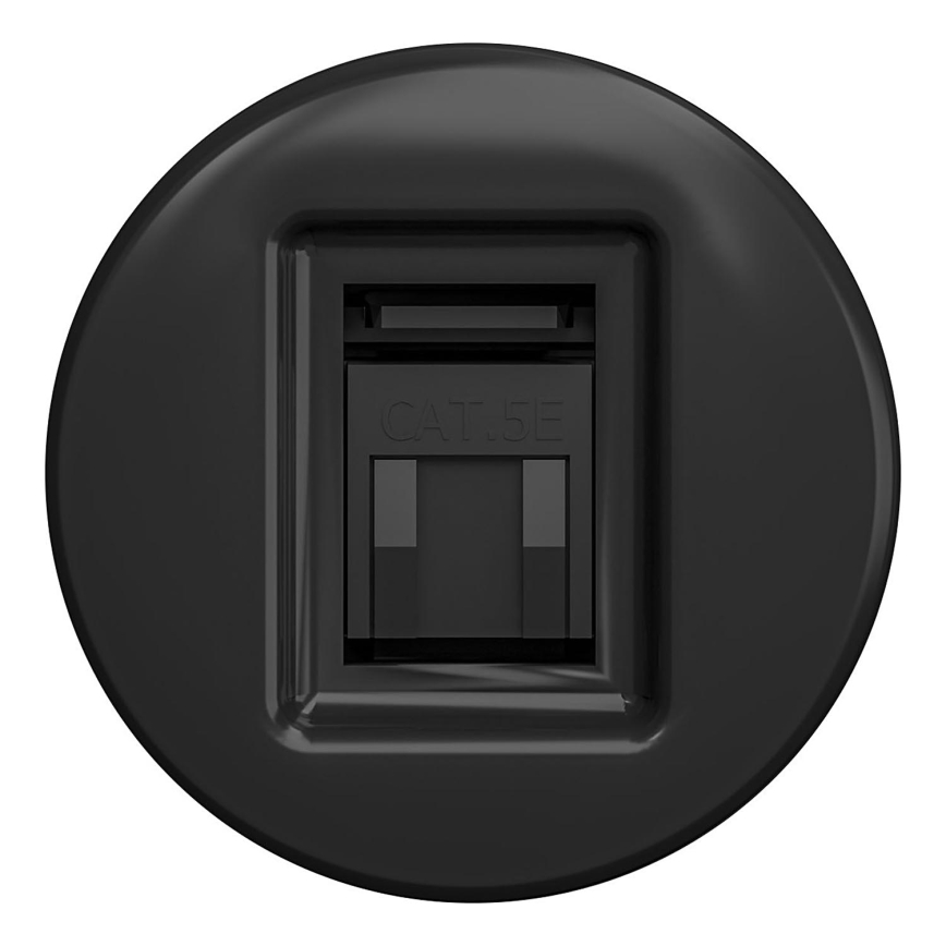 Kliklap - Vintage-Datendose ohne Rahmen schwarz