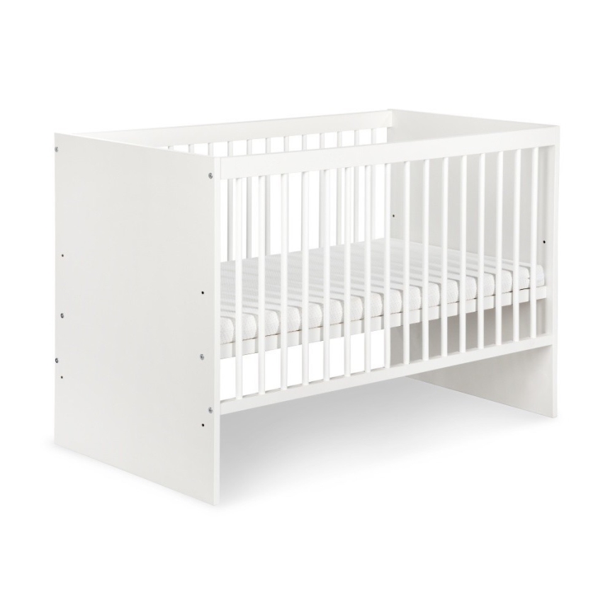 KLUPŚ - Babybett KAROLINA I 120x60 cm Kiefer/weiß