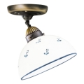 Kolarz 731.10.16 - Anbauleuchte NONNA 1xE27/75W/230V d 20 cm blau