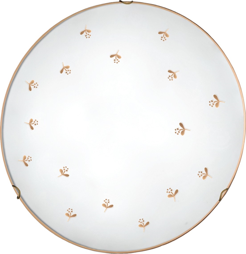 Kolarz 731.13.4.160 - Wandleuchte NONNA 3xE27/60W/230V Ø 50 cm mit Blumenmotiv Roségold