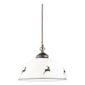 Kolarz 731.32.102 - Hängeleuchte NONNA 1xE27/75W/230V d 36 cm Hirsch grün