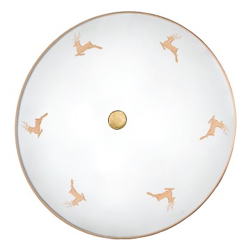 Kolarz 731.U14.4.150 - Wandleuchte NONNA 4xE27/60W/230V Ø 54 cm Hirschgeweih Roségold