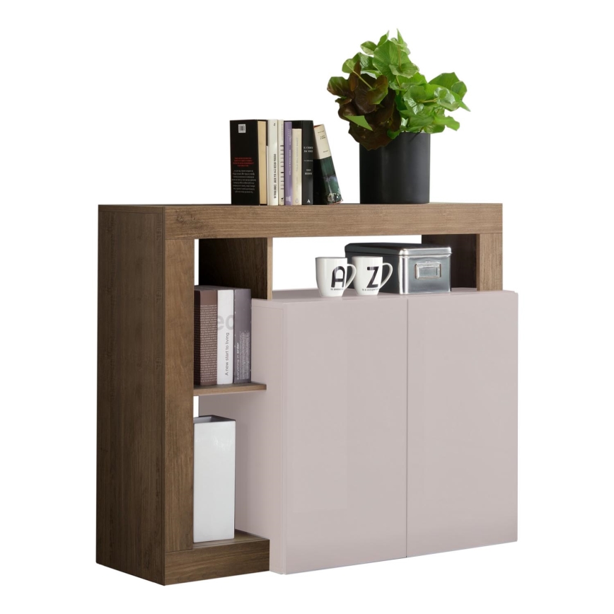 Kommode LENOR Kaschmir/Eiche