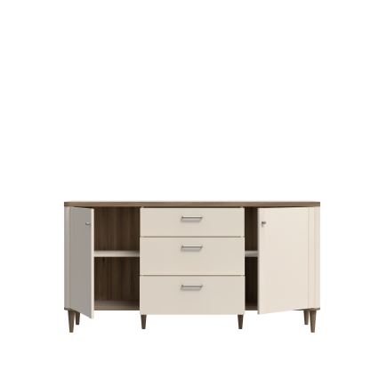 Kommode mit Schubladen VIRO braun/beige