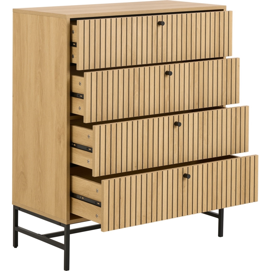 Kommode OLIVIA mit Schubladen, Eiche