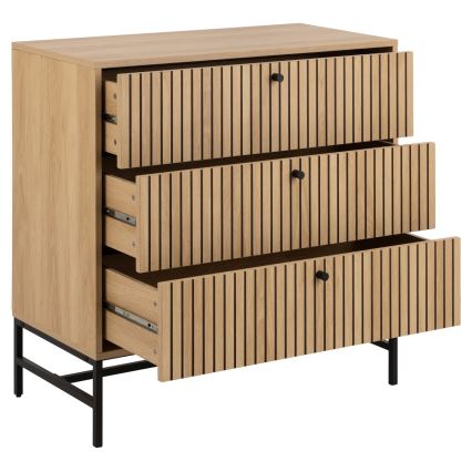 Kommode OLIVIA mit Schubladen, Eiche