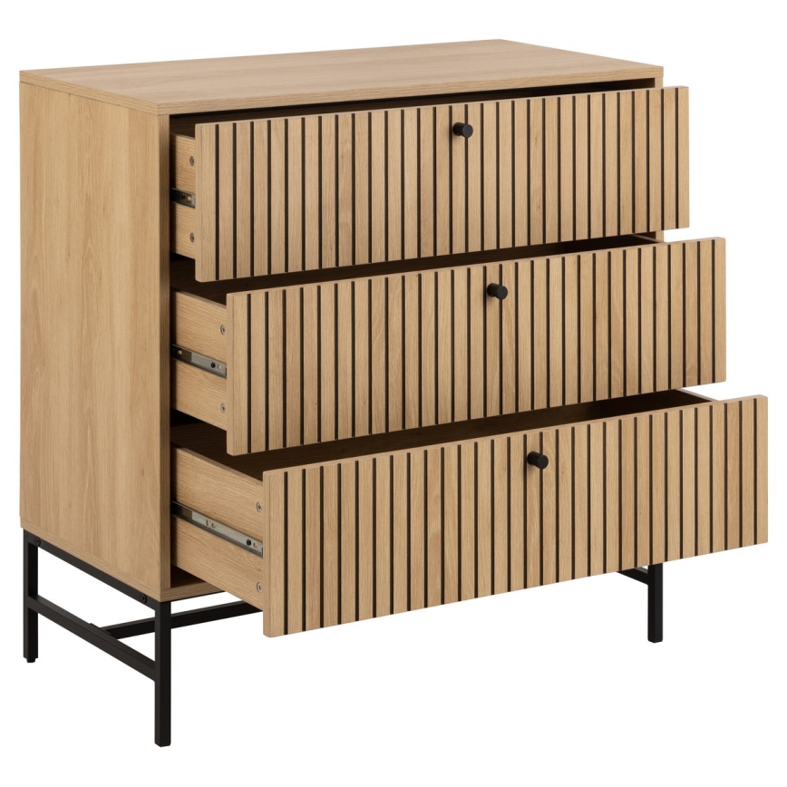 Kommode OLIVIA mit Schubladen, Eiche