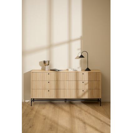 Kommode OLIVIA mit Schubladen, Eiche