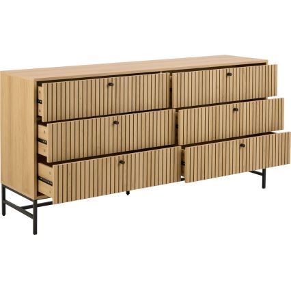 Kommode OLIVIA mit Schubladen, Eiche