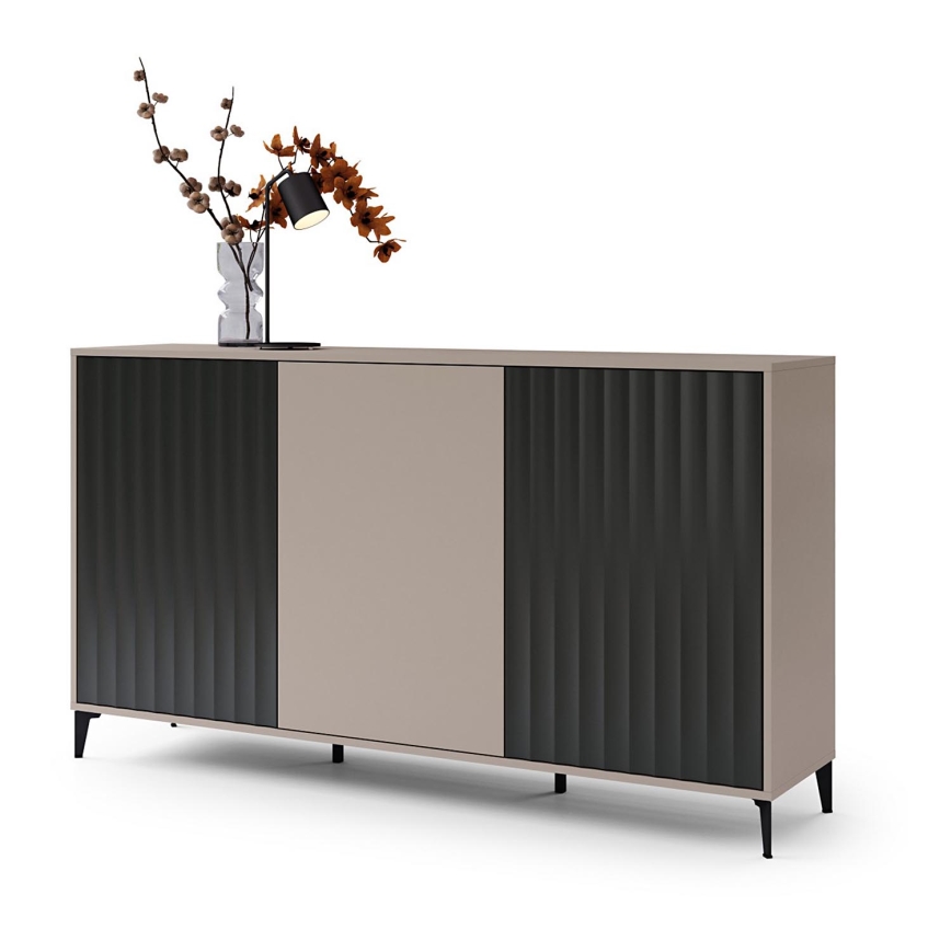 Kommode RONJA taupe/schwarz