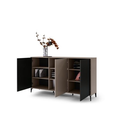 Kommode RONJA taupe/schwarz