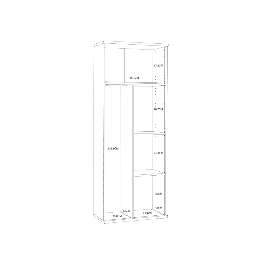 Kommode/Schuhschrank SIMO weiß