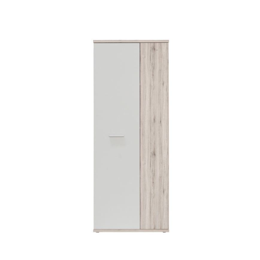 Kommode/Schuhschrank SIMO weiß/taupe