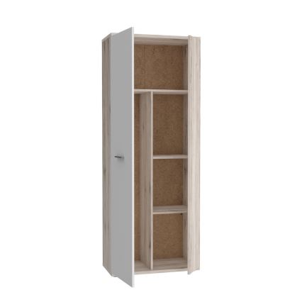 Kommode/Schuhschrank SIMO weiß/taupe