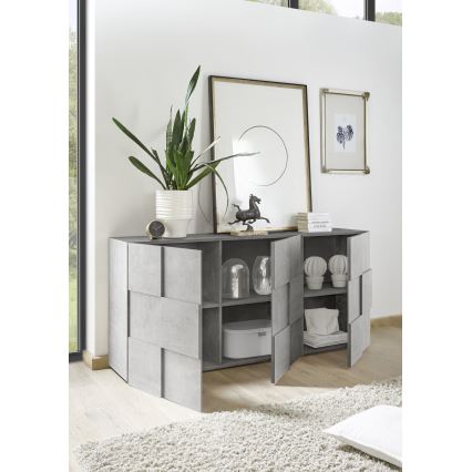 Kommode SERIAN Beton-Grau
