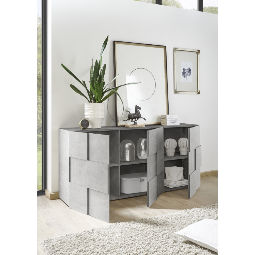 Kommode SERIAN Beton-Grau