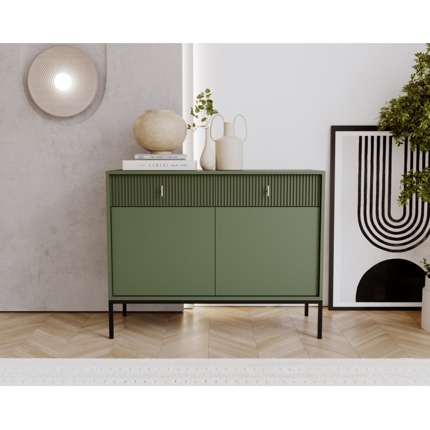 Kommode SUE grün/schwarz