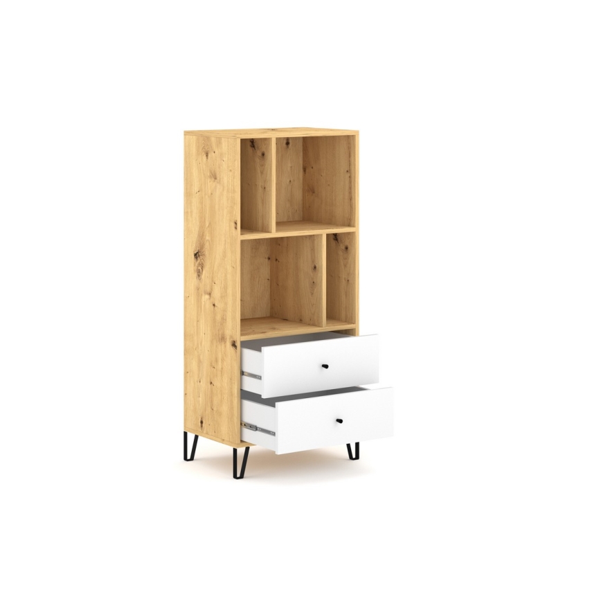 Kommode SULA Artisan-Eiche/weiß