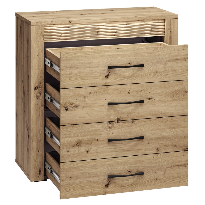 Kommode VANCO 94x92 cm Artisan-Eiche