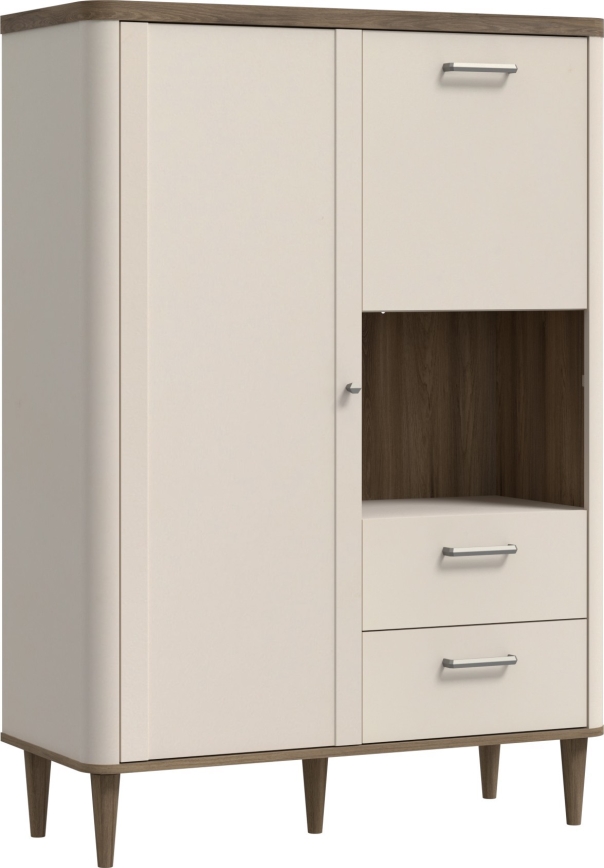 Kommode VIRO, Braun/Beige