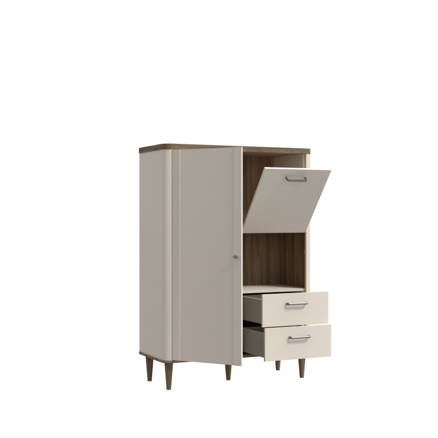 Kommode VIRO, Braun/Beige