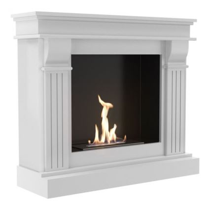 Kratki - BIO-Kamin 97,9x115 cm 3 kW Weiß