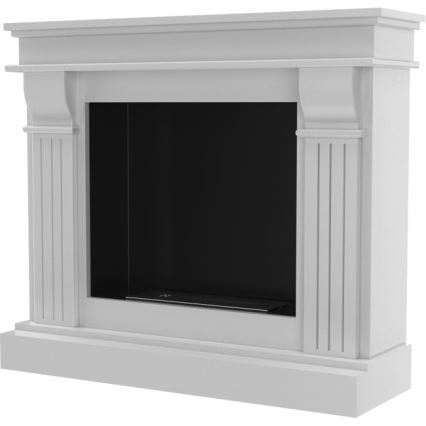Kratki - BIO-Kamin 97,9x115 cm 3 kW Weiß