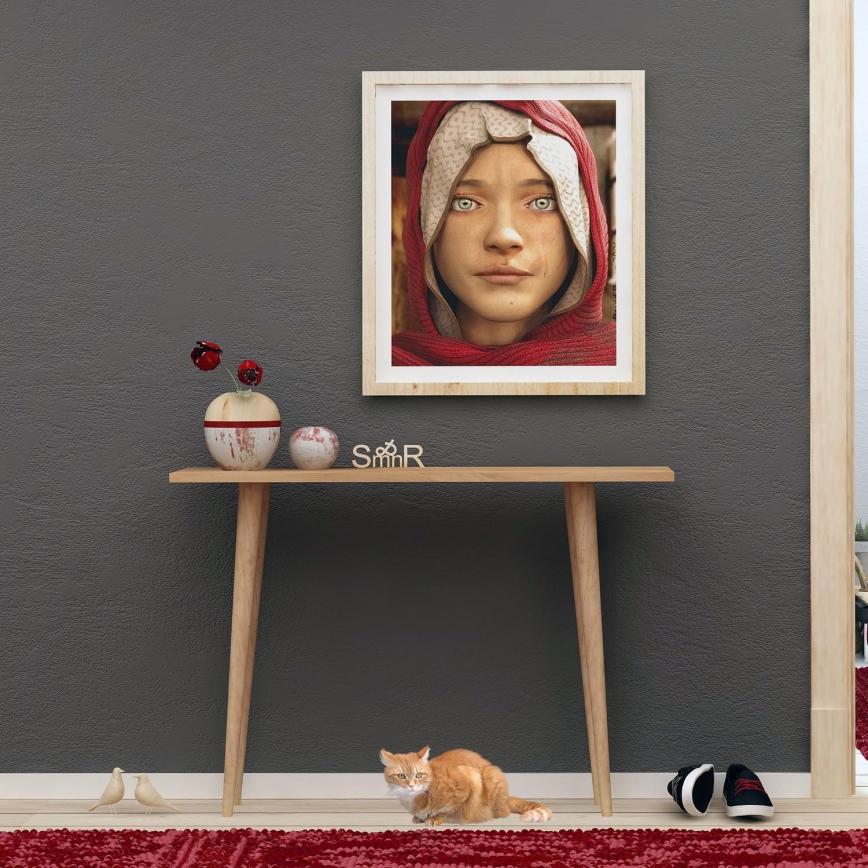 Konsolentisch DESIDERO 74 x 100 cm, braun