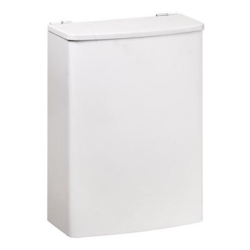 Korb 19x26,5 cm Edelstahl/weiß