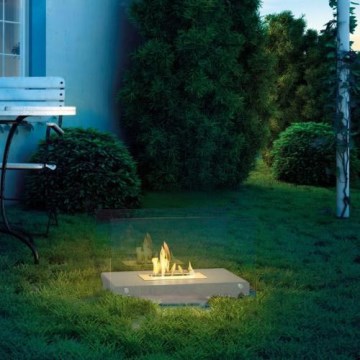Kratki - BIO-Kamin 40,2x70 cm 2 kW weiß