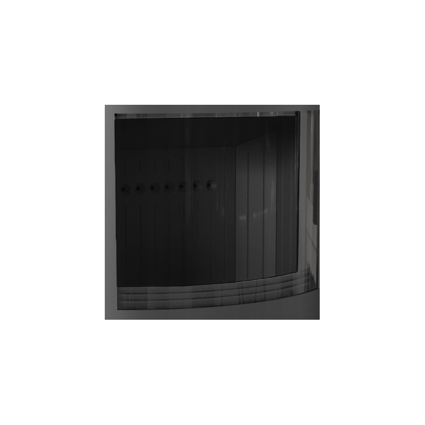 Kratki - Stahlkaminofen mit automatischem Türverschluss 10 kW 150 mm schwarz