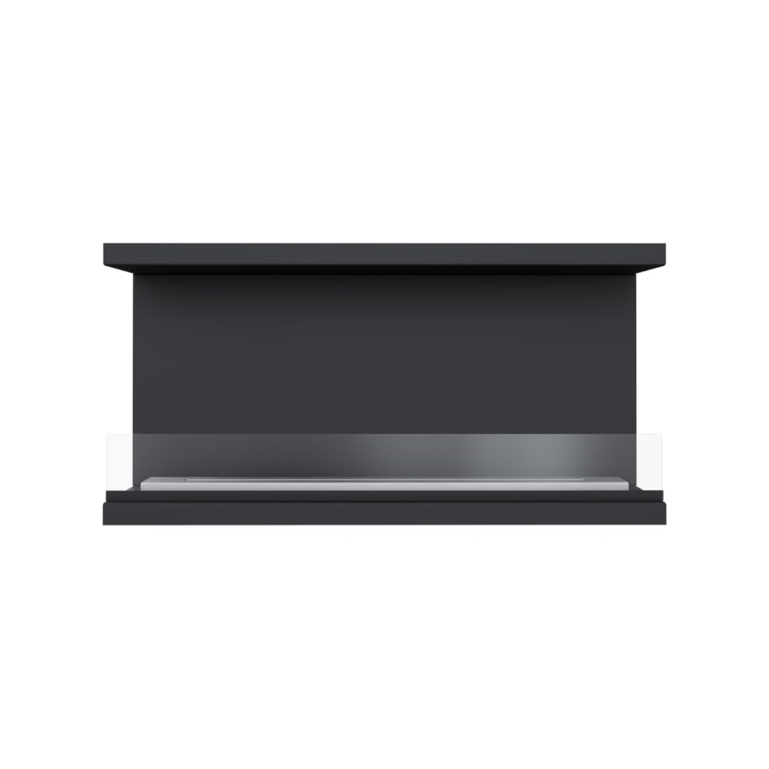 Kratki - Bio-Einbaukamin 50x100 cm 3,5kW schwarz