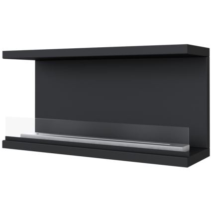 Kratki - Bio-Einbaukamin 50x100 cm 3,5kW schwarz