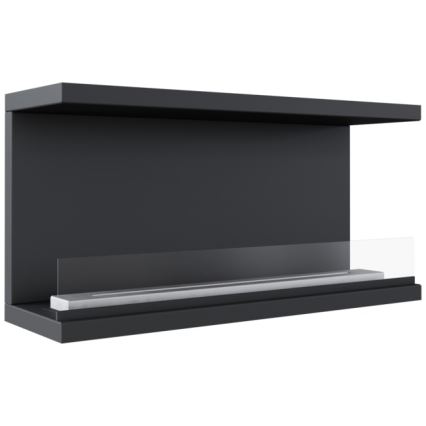 Kratki - Bio-Einbaukamin 50x100 cm 3,5kW schwarz
