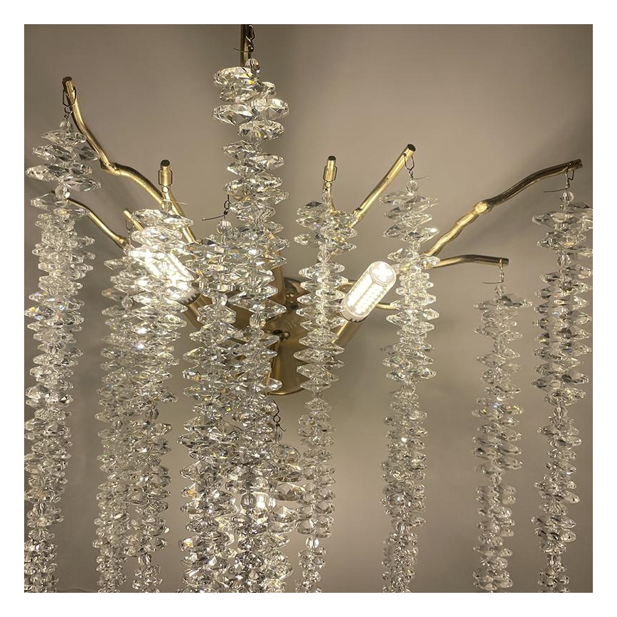 Kristall-Wandleuchte 3xG9/40W/230V Roségold