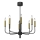 Kronleuchter AKASYA 8xE14/15W/230V schwarz/golden