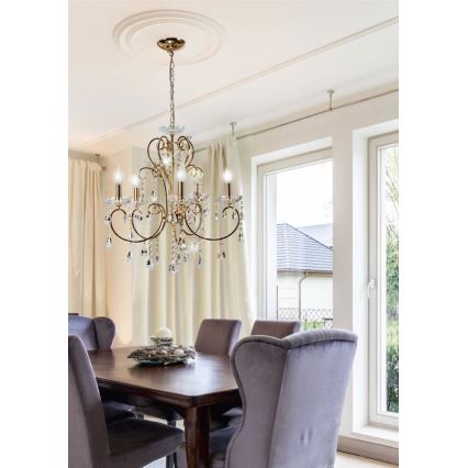 Kronleuchter an einer Kette AURORA 5xE14/40W/230V