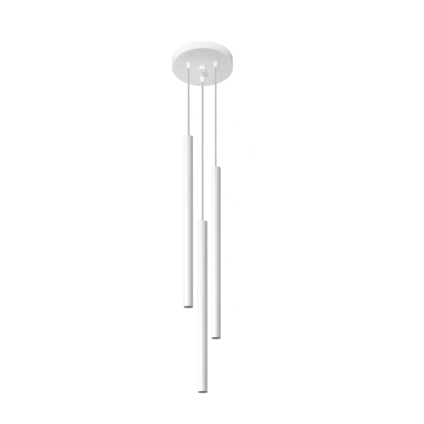 Kronleuchter an einer Litze PASTELO 3xG9/12W/230V weiß
