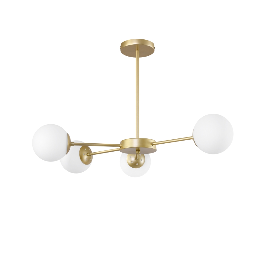Kronleuchter an einer Stange MATI 4xG9/20W/230V gold