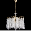 Kronleuchter an Kette 6xE14/60W/230V d 46 cm golden