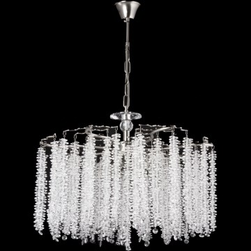 Kronleuchter an Kette 7xE14/60W/230V d 54 cm glänzendes Chrom