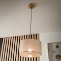 Kronleuchter an Kette ANTONIO 1xE27/60W/230V Eiche
