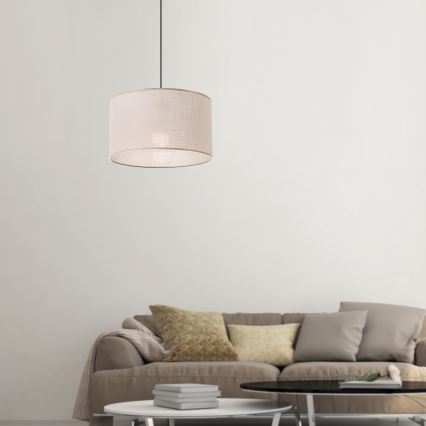 Kronleuchter an Kette ANTONIO 1xE27/60W/230V Eiche